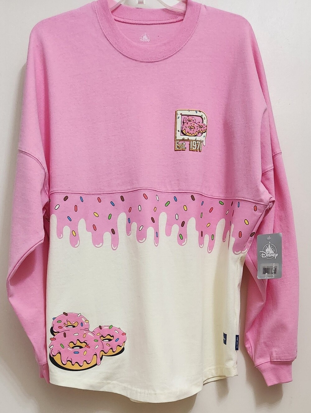 **NEW W TAG** Disney World Eats Donut Sprinkles Treats Snacks Spirit Jersey Med